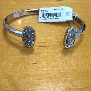 NWT | Kendra Scott Elton Bracelet | Platinum Drusy